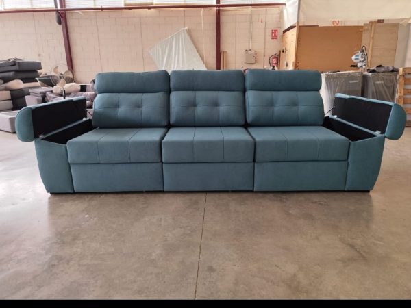 Sofa Linial Con Asientos Extraibles  Arcon  En Los Brazos   Brazos Deslizante