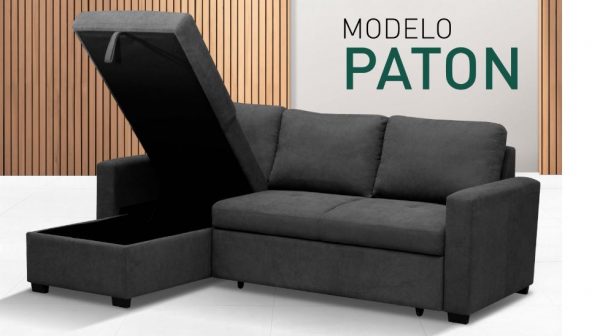 Sofa cheslong cama con arcón modelo Paton - Imagen 3