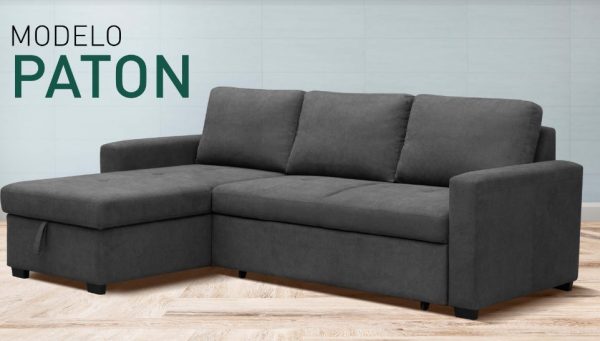 Sofa cheslong cama con arcón modelo Paton - Imagen 2