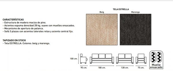Sofa relax  modelo  DUBLIN 2 plazas - Imagen 3