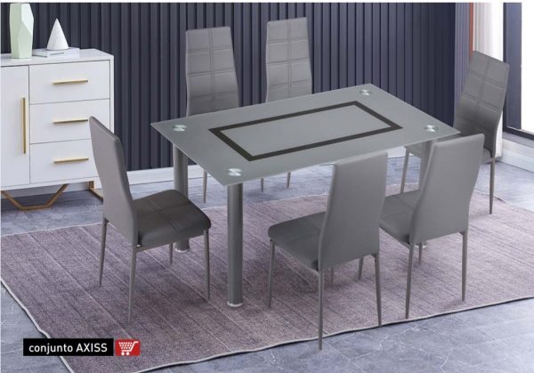 Mesa +6  sillas:  modelo Axiss