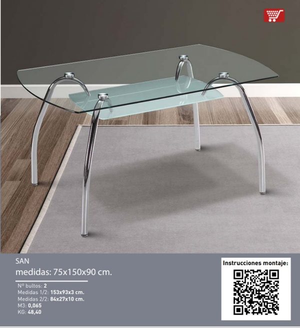 CONJUNTO Mesa y  4 silla  modelo  San - Imagen 4